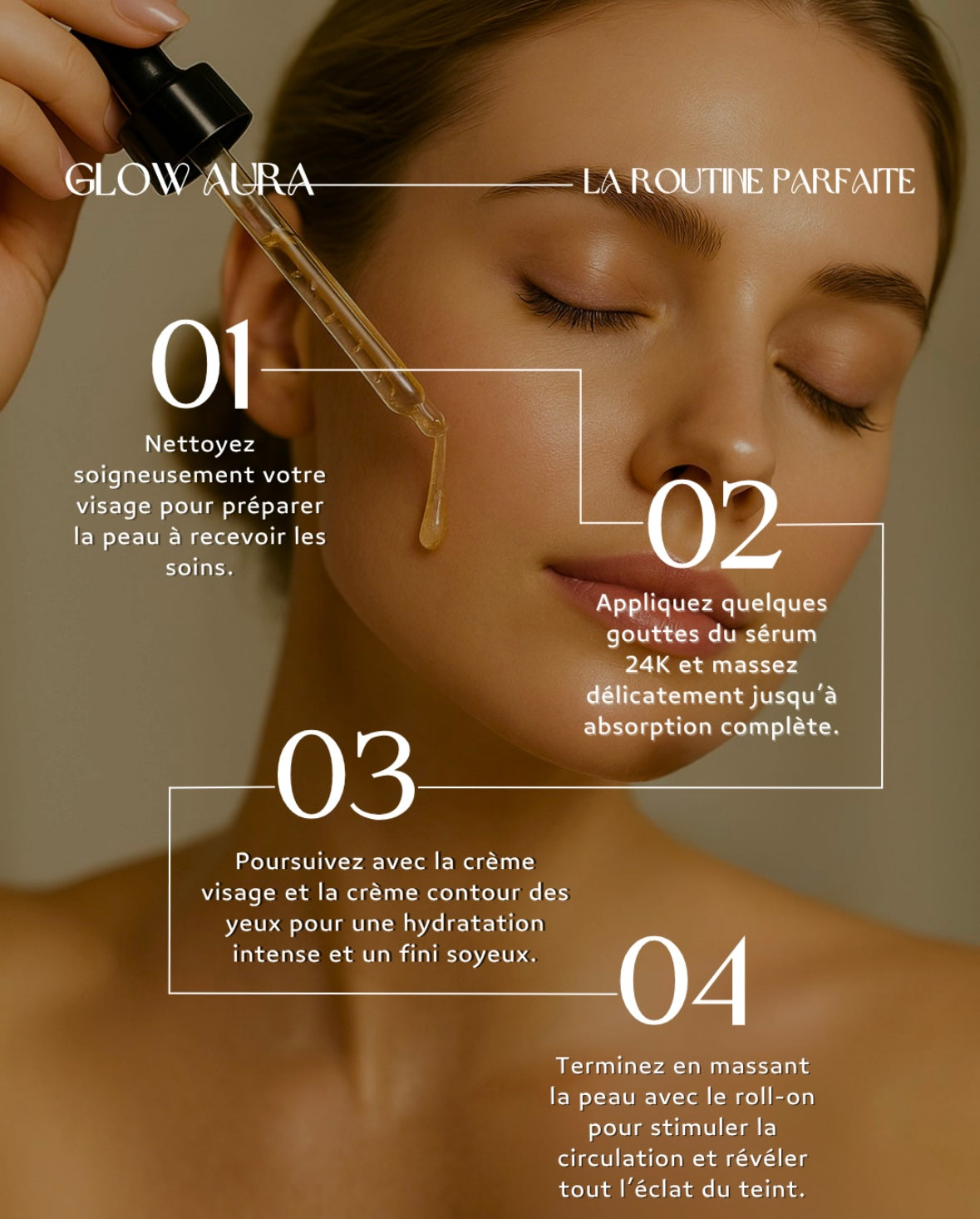 Soin Yeux 24K – Anti-Cernes & Lissage